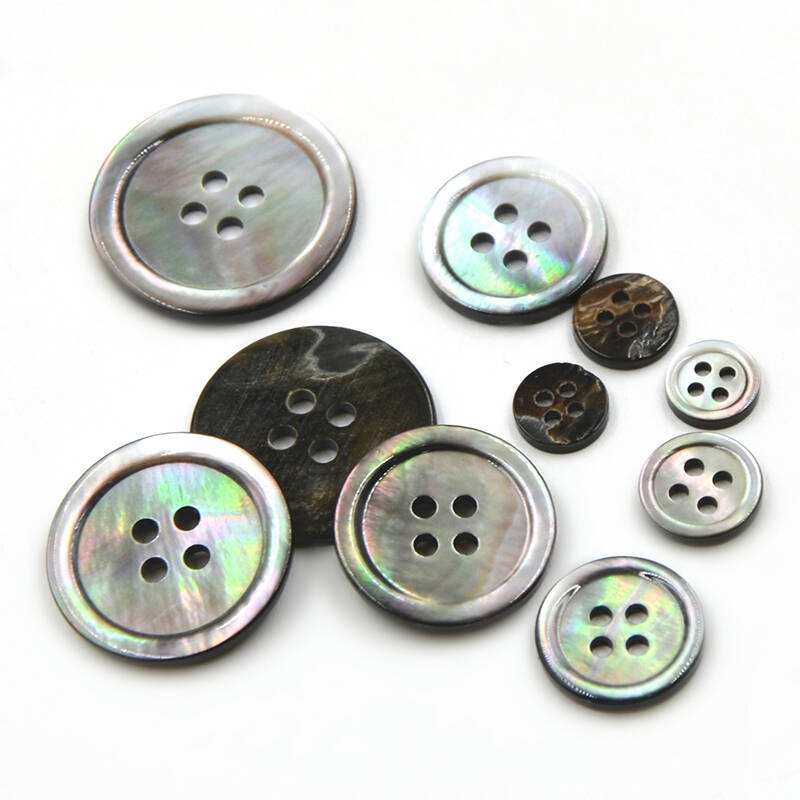 Button Shell Butterfly Reş