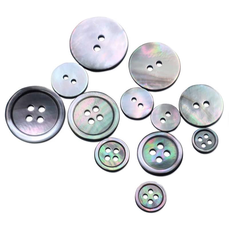 Button Shell Butterfly Reş