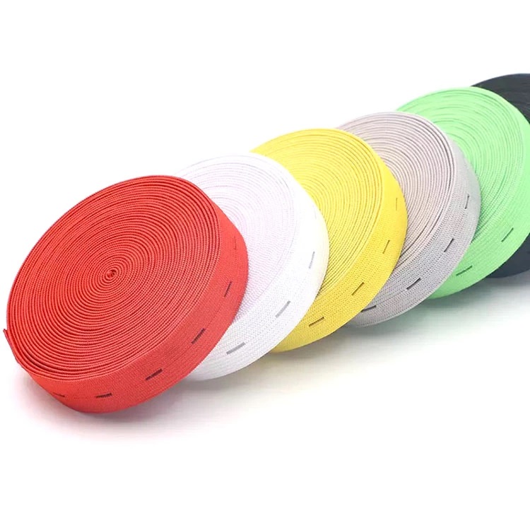 Button knitted elastic band