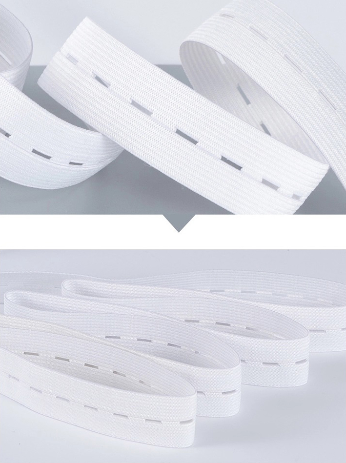 Button knitted elastic band